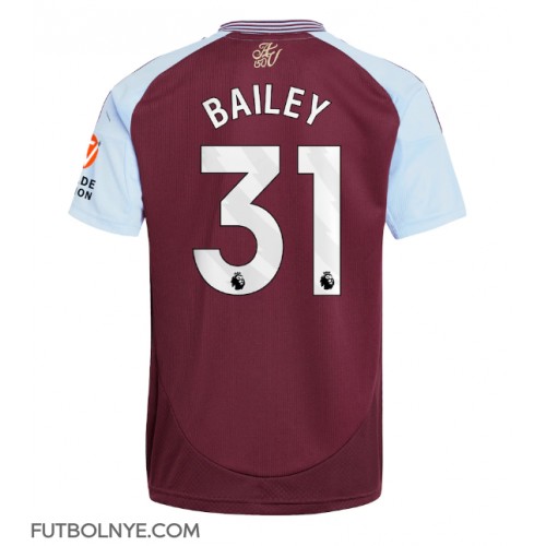 Camiseta Aston Villa Leon Bailey #31 Primera Equipación 2024-25 manga corta